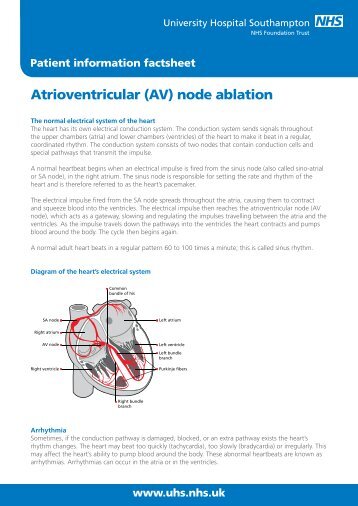 Atrioventricular (AV) node ablation