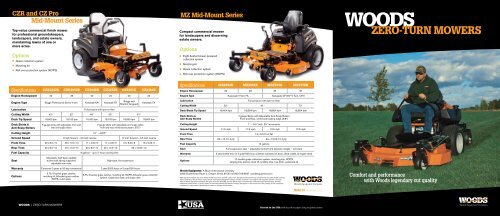 Zero Turn Mowers Woods Equipment Company