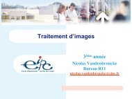 Introduction au traitement d'images - LISIC