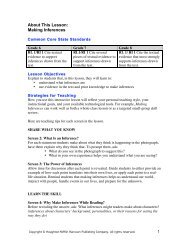 About This Lesson: Making Inferences