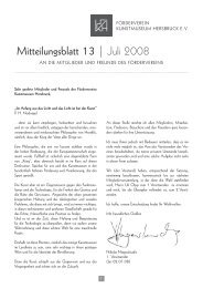 Mitteilungsblatt 13 | Juli 2008 - Kunstmuseum Hersbruck