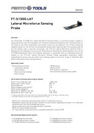 FT-S1000-LAT Lateral Microforce Sensing Probe - FemtoTools