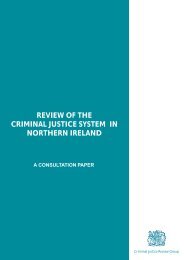 Review of the Criminal Justice System in Northern Ireland - CAIN