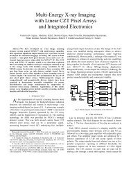 Multi-Energy X-ray Imaging with Linear CZT Pixel ... - NOVA R & D, Inc.