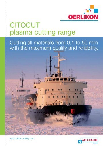 CITOCUT plasma cutting range - Oerlikon
