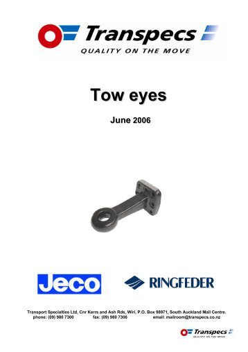 Tow eyes - Transpec