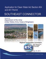 SouthEast Connector 404 Permit Application - RTC Regional ...