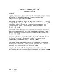 Ludvik R. Donner, MD, PhD Reference List