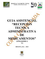 recepcion tecnica administrativa de medicamentos - Hospital ...