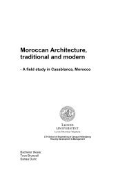Moroccan Architecture, traditional and modern - A field study ... - HDM