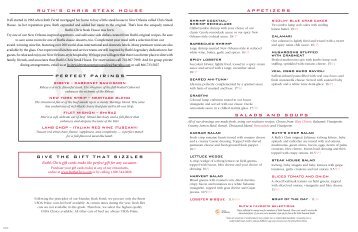 Ruth Chris Raleigh Menu Bellaire Eye Consultants