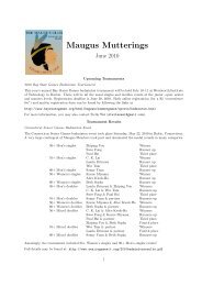 June 2010 Mutterings - The Maugus Club