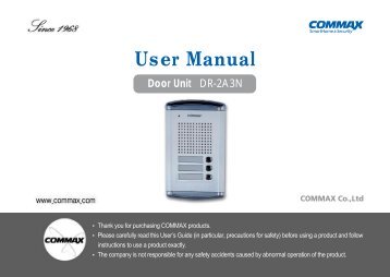 Post exterior interfon 3 familii Commax DR-2A3N - GTO Security ...