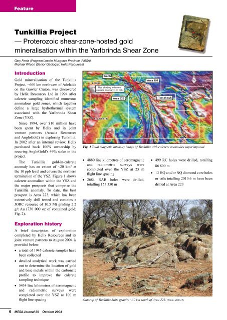 Tunkillia Project - Proterozoic shear-zone-hosted gold ... - MISA