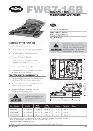 FW67-16B SPECIFICATIONS - saf-holland