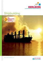 Shipbuilding - Oerlikon, the expert for industrial welding