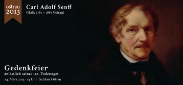 Gedenkfeier für Carl Adolf Senff - Ostrau-Gesellschaft eV