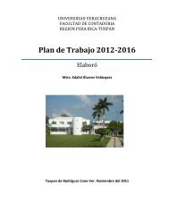 Plan de Trabajo 2012-2016 - UV - Universidad Veracruzana
