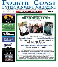 August Fourth Coast Entertainment Magazine.