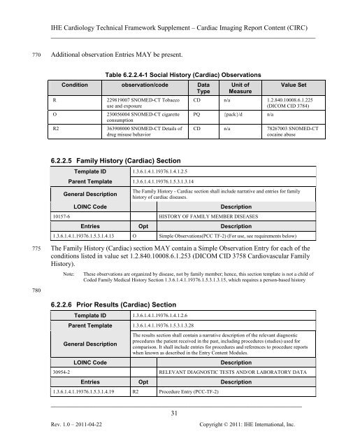 IHE Cardiology Technical Framework Supplement Cardiac Imaging ...