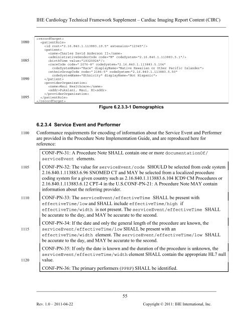 IHE Cardiology Technical Framework Supplement Cardiac Imaging ...