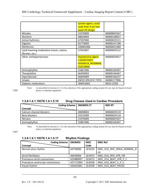 IHE Cardiology Technical Framework Supplement Cardiac Imaging ...