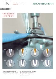 See Groz-Beckert's brochure explaining needle styles and points ...