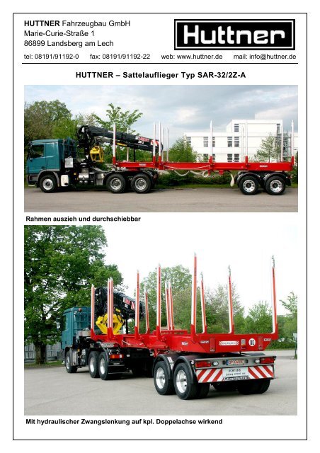 SAR-32/2Z-A - Huttner Fahrzeugbau GmbH