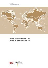 Foreign Direct Investment (FDI) in Land in developing countries