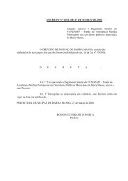 Aprova o Regimento Interno do FUNDAMP - Prefeitura Municipal de ...