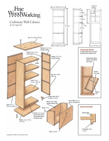 Craftsman Wall Cabinet - WoodLinks USA