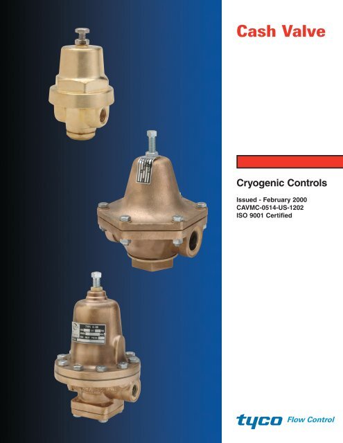 Cryogenic Controls PDF (CAVMC-0514 - Cash Valve