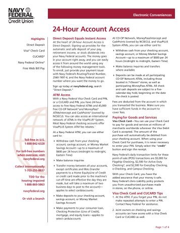 24-Hour Account Access - Navy Federal Credit Union