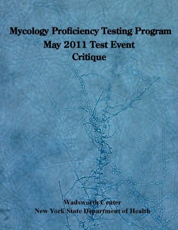 Mycology Proficiency Testing Program - Wadsworth Center