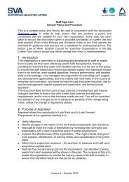 Sample Appraisal Policy - Supporting Voluntary Action - Scottish ...