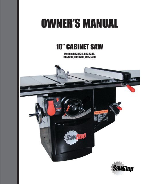 Cabinet Saw Manual Boring Smith