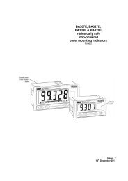 BA307E, BA327E, BA308E & BA328E intrinsically safe ... - Ex-Baltic