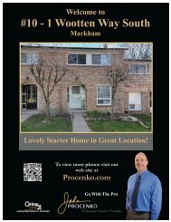 10 - 1 Wootten Way South ~ Markham - John Procenko