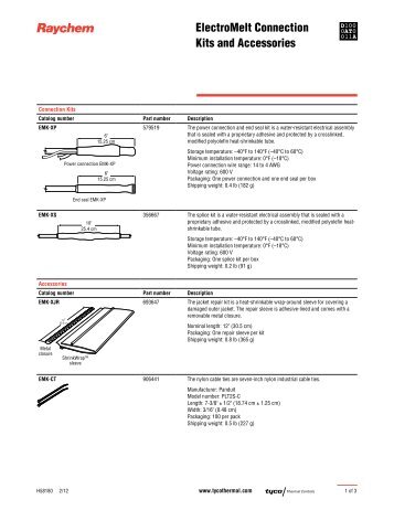 ElectroMelt Connection Kits and Accessories - Tyco Thermal Controls