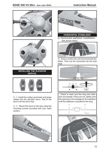 Instruction Manual book - Pichler