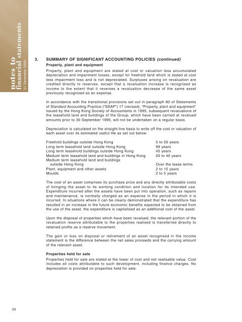 notes to financial statements - the grande holdings limited