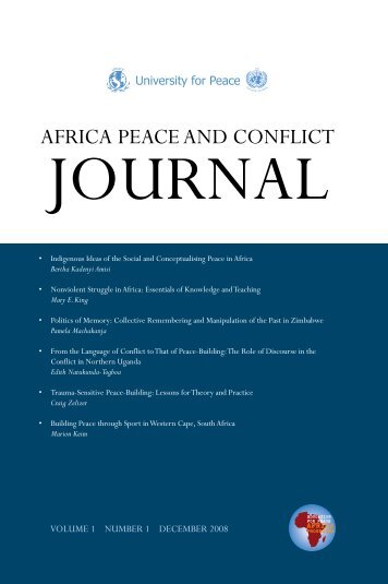 Download - Africa Peace and Conflict Journal - The University for ...