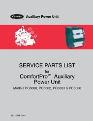 for ComfortPro Auxiliary Power Unit