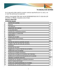 TU ESCALA DE ESTRÃS - Psicoterapia Integral