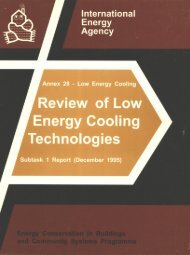 Review of Low Energy Cooling Technologies - Ecbcs