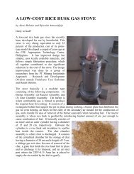 A LOW-COST RICE HUSK GAS STOVE - BioEnergy Discussion Lists