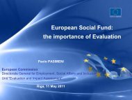 EX-POST EVALUATION of the ESF (2000-2006) - ES fondi