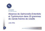 Absence de Salmonella Enteritidis, Julie Wits - AFSCA.pdf - FACW