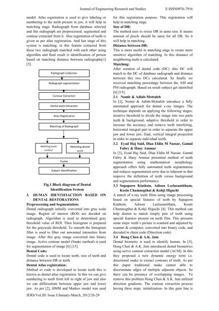 dental biometrics used in forensic science - Call for papers= Asian ...