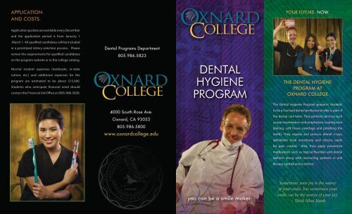 Dental Hygiene Brochure - Oxnard College